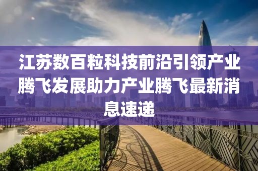江蘇數(shù)百粒科技前沿引領(lǐng)產(chǎn)業(yè)騰飛發(fā)展助力產(chǎn)業(yè)騰飛最新消息速遞