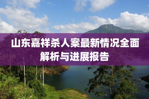 山東嘉祥殺人案最新情況全面解析與進(jìn)展報告