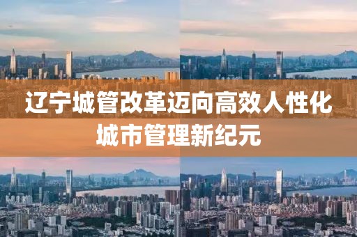 遼寧城管改革邁向高效人性化城市管理新紀元