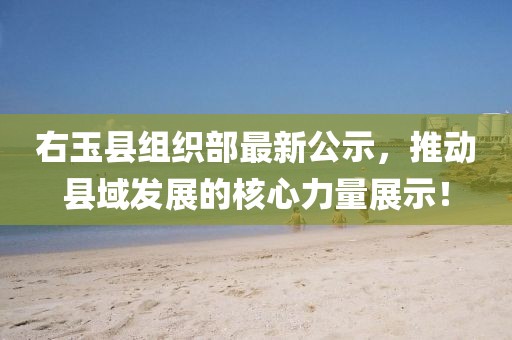 右玉縣組織部最新公示，推動縣域發(fā)展的核心力量展示！