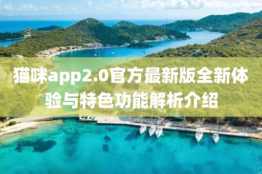 貓咪app2.0官方最新版全新體驗與特色功能解析介紹
