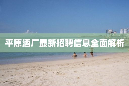 平原酒廠最新招聘信息全面解析