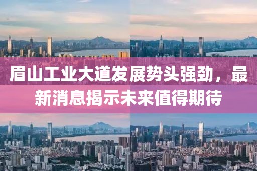 眉山工業(yè)大道發(fā)展勢頭強(qiáng)勁，最新消息揭示未來值得期待
